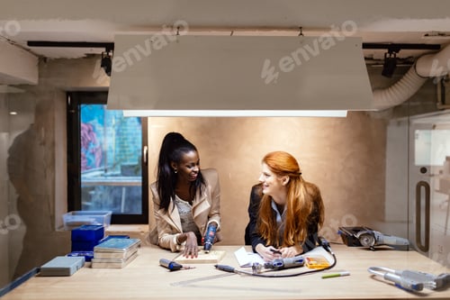 Preview: Creative designers working in workshop