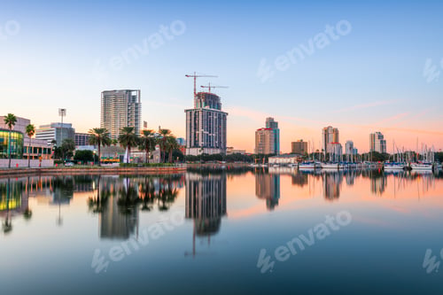 Preview: St. Petersburg, Florida, USA Downtown City Skyline