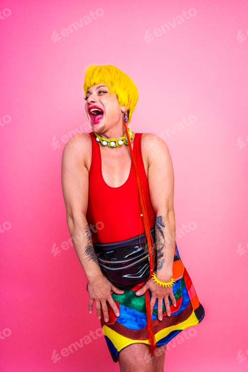 Preview: Transgender man fights for human rights, lgbt concept