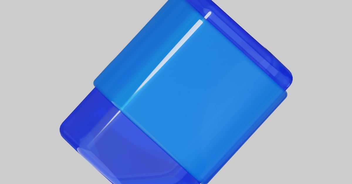 Objeto retangular azul com seção elevada. , Modelos Incluindo: angular ...