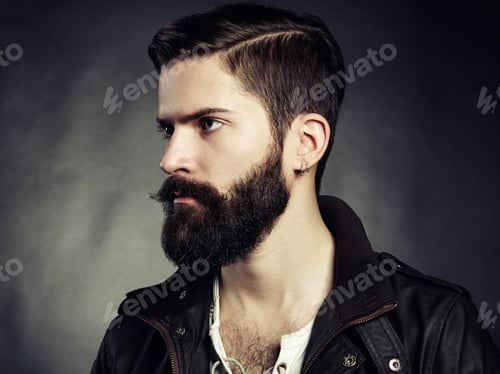 Preview: Portrait of handsome man with beard