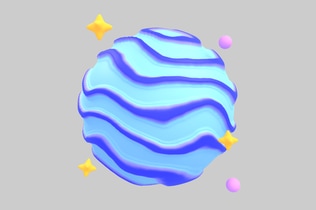 Aperçu: Représentation abstraite d'une planète