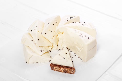 Preview: Homemade curd and sandwich. The concept is healthy food, restaur