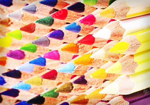 Preview: Background, Texture Of Colored Pencils