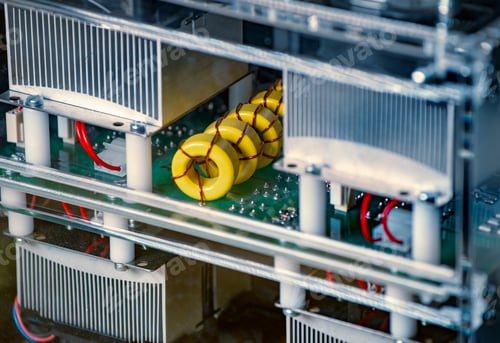 Preview: Electronic parts of large industrial equipment