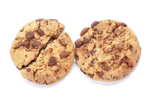 Preview: Chocolate chip cookie on white