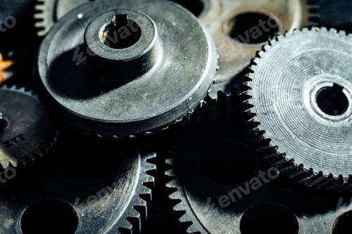 Preview: Gears from an old industrial machine