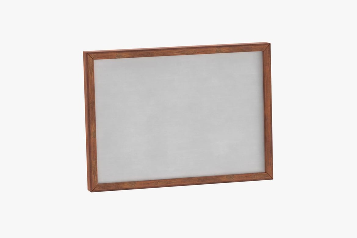Rectangular Wooden Picture Frame 3D, Incl. frame & photo frame - Envato