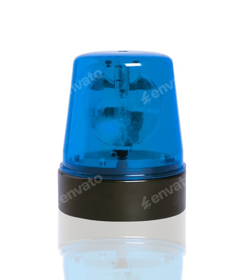 Preview: blue rotating beacon