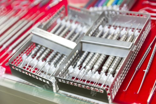 Preview: Medicine equipment, dental instrument macro view