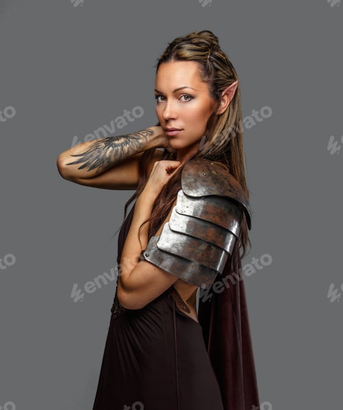 Preview: Elf woman in armour.