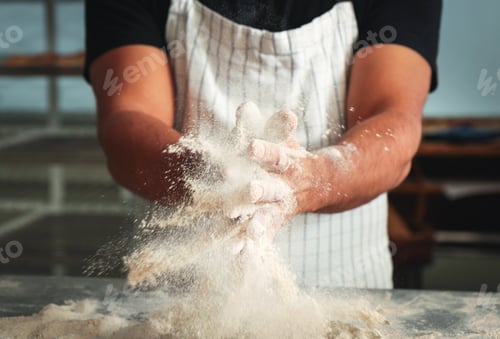 Preview: Man baking bread