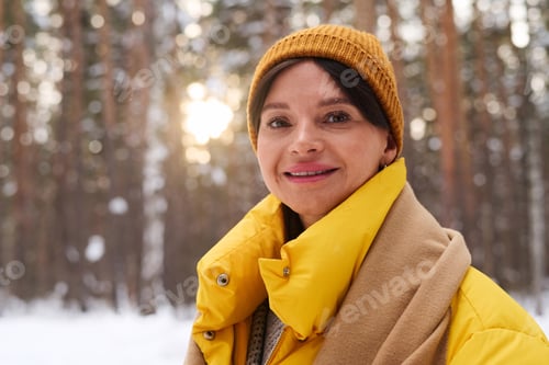 Preview: Caucasian Woman On Winter Day