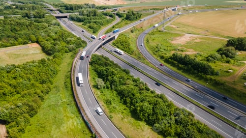 Preview: Modern Highway Cloverleaf Interchange in Germany