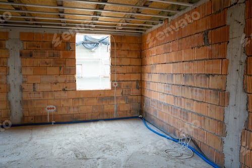 Preview: building a house, unfinished interior