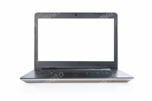 Preview: laptop isolated with blank screen