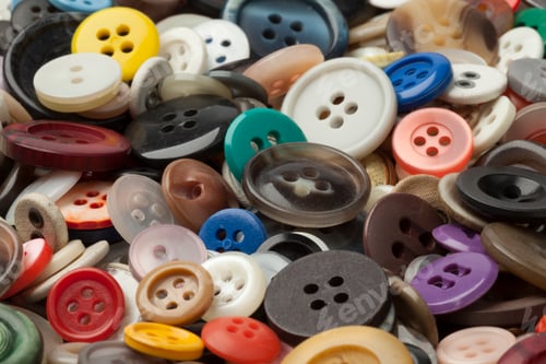 Preview: Collection of colorful sewing buttons