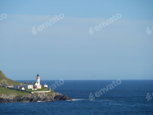 Preview: Picturesque view of Lerwick city and the Shetland islands