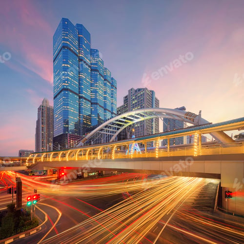 Preview: Chong Nonsi, BTS Skytrain, Sathorn Intersection, Bangkok, Thailand