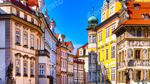 Preview: Colored buildings of Prague