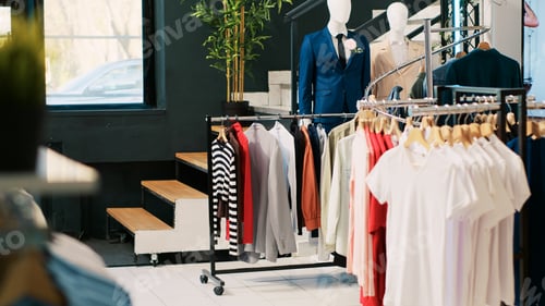 Preview: Modern boutique with trendy clothes