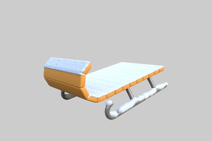 Preview: Winter sled with snow