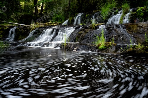 Preview: Triple Falls near Parksville, Vancouver Island, BC Canada