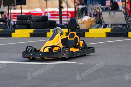 Preview: Go-kart race day. Drivers prepare as go kart machines are positioned