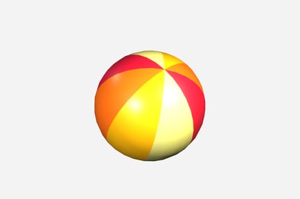 Preview: Beach Ball 3D Illustration