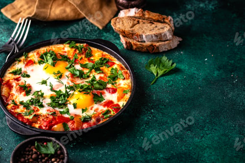 Preview: Shakshuka, traditional Jewish breakfast dish
