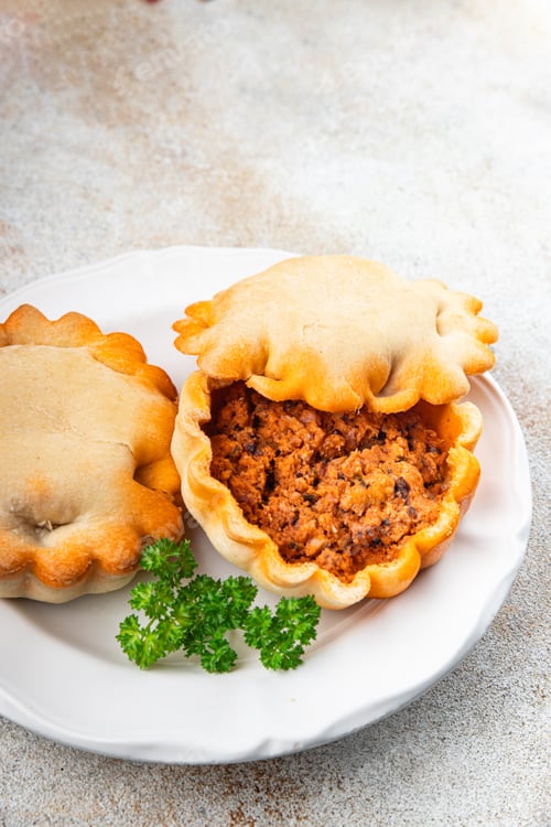 Preview: seafood pie dish fresh cooking appetizer meal food snack on the table copy space food background