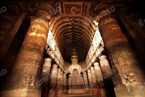Preview: Ajanta caves, Maharashtra, India, UNESCO World Heritage Site.