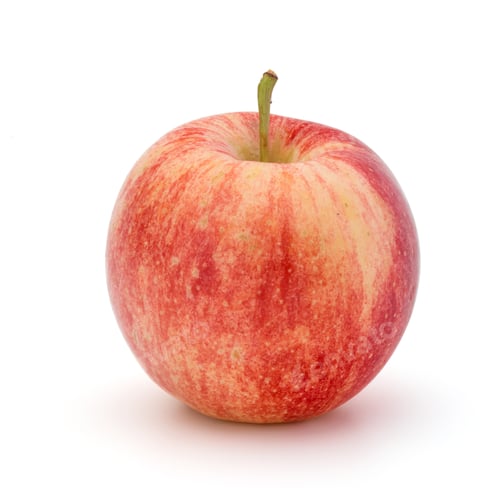 Preview: Red apple isolated on white background cutout