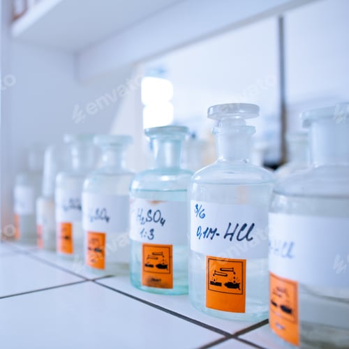 Preview: chemistry lab (shallow DOF)