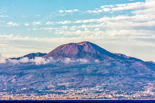 Preview: View of the Vesuvio volcano in Pompei, Napoli, Italy
