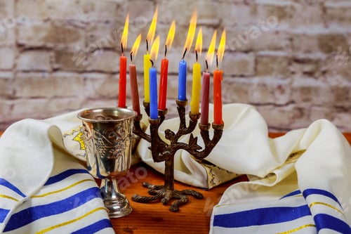 Preview: Shabbat Shalom - Traditional Jewish Sabbath matzah and wine ritual
