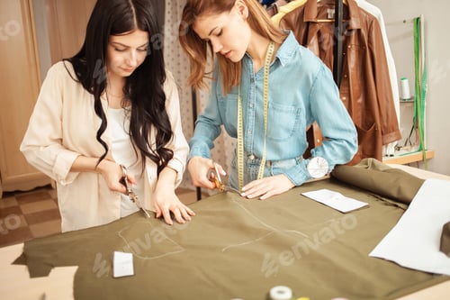 Preview: beautiful seamstress woman