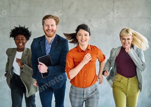 Preview: Young businesspeople having a meeting in the office