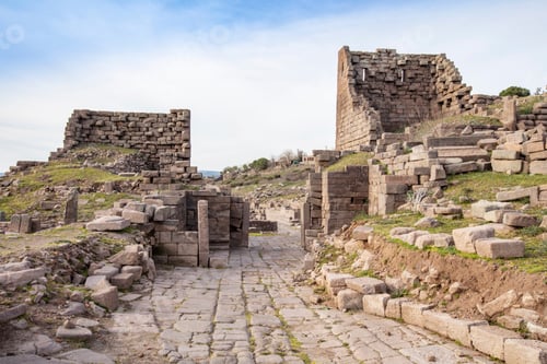 Preview: The Temple of Athena ruin in Assos Ancient City. Canakkale, Turkey.