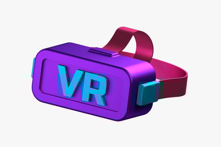 Preview: Stylized VR Gaming Headset 3D Model