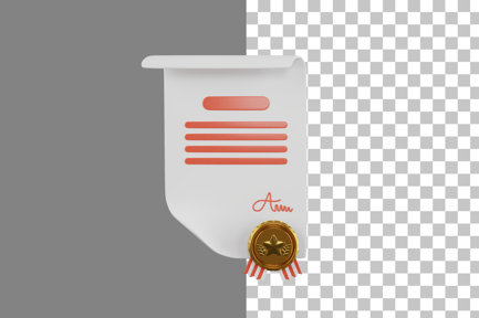 Preview: Certificate 3D Icon