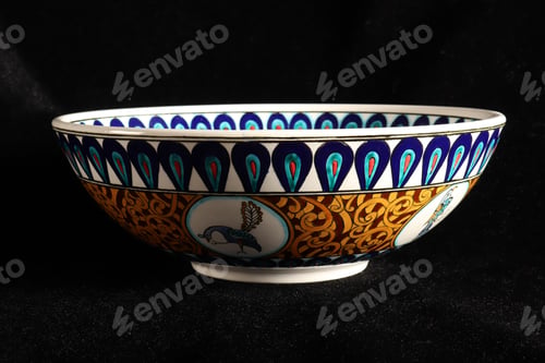 Preview: Handmade, patterned, decorative small bowl.