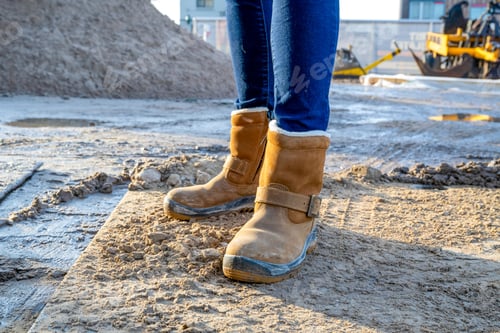 Preview: Female Construction manager walking around site