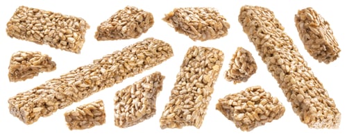 Preview: Sunflower Seed Bars Isolated on White Background