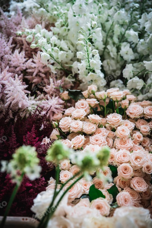 Preview: Bouquet of fresh flowers close up