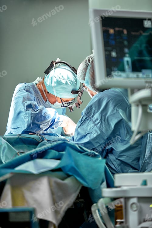 Preview: Surgeons Performing Delicate Operation in a Hospital