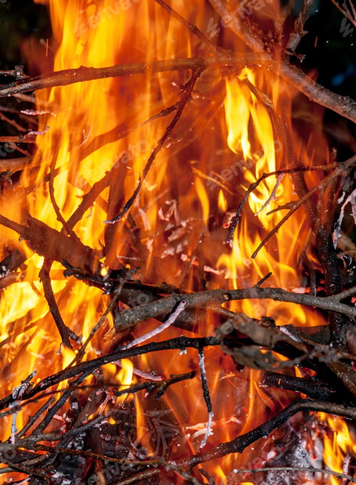 Preview: Fire burning in the night