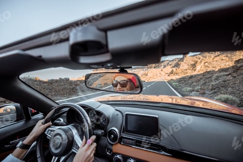 Preview: Driving car on the desert road