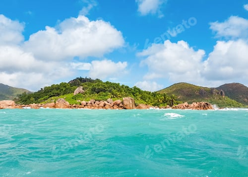 Preview: Exotic tropical scenery. Turquoise water, sea, idyllic, travel destination, beauty in nature.