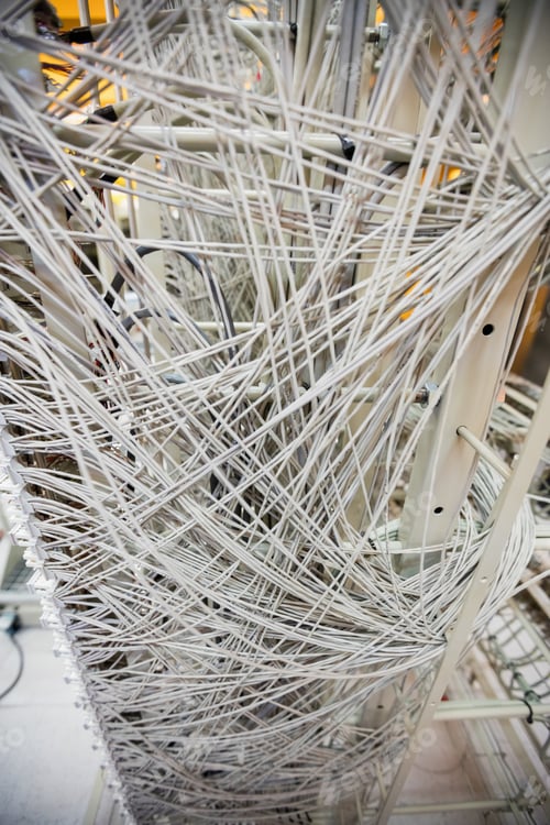 Preview: Close-Up Of Cables And Wires In Server Locker In Server Room